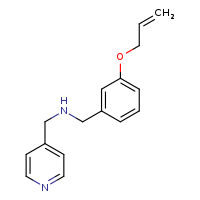 {[3-(prop-2-en-1-yloxy)phenyl]methyl}(pyridin-4-ylmethyl)amine