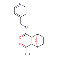 3-[(pyridin-4-ylmethyl)carbamoyl]-7-oxabicyclo[2.2.1]hept-5-ene-2-carboxylic acid