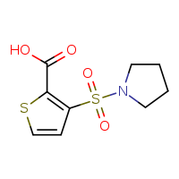 3-(pyrrolidine-1-sulfonyl)thiophene-2-carboxylic acid