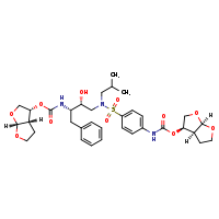 (3R,3aS,6aR)-hexahydrofuro[2,3-b]furan-3-yl N-[(2S,3R)-3-hydroxy-4-[N-(2-methylpropyl)-4-({[(3R,3aS,6aR)-hexahydrofuro[2,3-b]furan-3-yloxy]carbonyl}amino)benzenesulfonamido]-1-phenylbutan-2-yl]carbamate