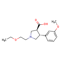 (3S,4R)-1-(2-ethoxyethyl)-4-(3-methoxyphenyl)pyrrolidine-3-carboxylic acid