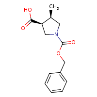 (3S,4R)-1-[(benzyloxy)carbonyl]-4-methylpyrrolidine-3-carboxylic acid
