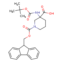 3-[(tert-butoxycarbonyl)amino]-1-[(9H-fluoren-9-ylmethoxy)carbonyl]piperidine-3-carboxylic acid