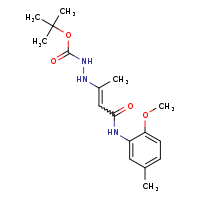 3-{[(tert-butoxycarbonyl)amino]amino}-N-(2-methoxy-5-methylphenyl)but-2-enamide