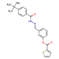 3-[(Z)-{[(4-tert-butylphenyl)formamido]imino}methyl]phenyl thiophene-2-carboxylate