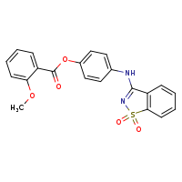 4-[(1,1-dioxo-1??,2-benzothiazol-3-yl)amino]phenyl 2-methoxybenzoate
