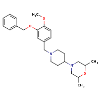 4-(1-{[3-(benzyloxy)-4-methoxyphenyl]methyl}piperidin-4-yl)-2,6-dimethylmorpholine