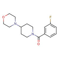 4-[1-(3-fluorobenzoyl)piperidin-4-yl]morpholine