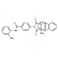 4-{15-methyl-16,18-dioxo-17-azapentacyclo[6.6.5.0²,?.0?,¹?.0¹?,¹?]nonadeca-2(7),3,5,9(14),10,12-hexaen-17-yl}-N-(2-methylphenyl)benzamide
