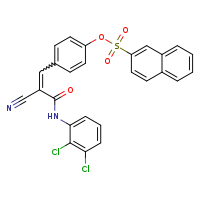 4-[(1E)-2-cyano-2-[(2,3-dichlorophenyl)carbamoyl]eth-1-en-1-yl]phenyl naphthalene-2-sulfonate