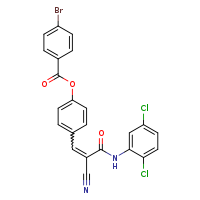 4-[(1E)-2-cyano-2-[(2,5-dichlorophenyl)carbamoyl]eth-1-en-1-yl]phenyl 4-bromobenzoate