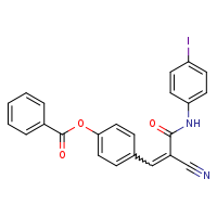 4-[(1E)-2-cyano-2-[(4-iodophenyl)carbamoyl]eth-1-en-1-yl]phenyl benzoate