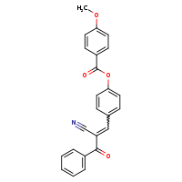 4-[(1E)-2-[(E)-benzoyl]-2-cyanoeth-1-en-1-yl]phenyl 4-methoxybenzoate