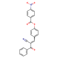 4-[(1E)-2-[(E)-benzoyl]-2-cyanoeth-1-en-1-yl]phenyl 4-nitrobenzoate