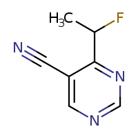 4-(1-fluoroethyl)pyrimidine-5-carbonitrile