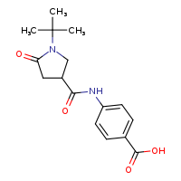 4-(1-tert-butyl-5-oxopyrrolidine-3-amido)benzoic acid