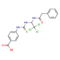 4-({[2,2,2-trichloro-1-(2-phenylacetamido)ethyl]carbamothioyl}amino)benzoic acid