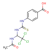 4-{[(2,2,2-trichloro-1-acetamidoethyl)carbamothioyl]amino}benzoic acid