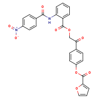 4-{2-[2-(4-nitrobenzamido)benzoyloxy]acetyl}phenyl furan-2-carboxylate