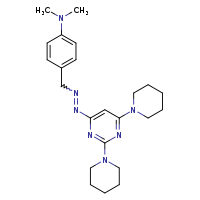 4-({2-[2,6-bis(piperidin-1-yl)pyrimidin-4-yl]diazen-1-yl}methyl)-N,N-dimethylaniline