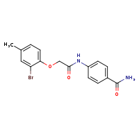 4-[2-(2-bromo-4-methylphenoxy)acetamido]benzamide