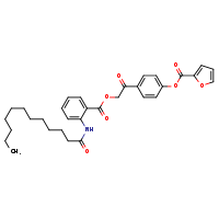 4-[2-(2-dodecanamidobenzoyloxy)acetyl]phenyl furan-2-carboxylate