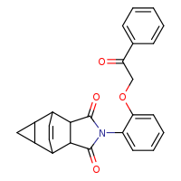 4-[2-(2-oxo-2-phenylethoxy)phenyl]-4-azatetracyclo[5.3.2.0²,?.0?,¹?]dodec-11-ene-3,5-dione