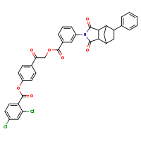 4-[2-(3-{3,5-dioxo-8-phenyl-4-azatricyclo[5.2.1.0²,?]decan-4-yl}benzoyloxy)acetyl]phenyl 2,4-dichlorobenzoate