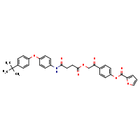 4-{2-[(3-{[4-(4-tert-butylphenoxy)phenyl]carbamoyl}propanoyl)oxy]acetyl}phenyl furan-2-carboxylate