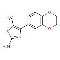 4-(2,3-dihydro-1,4-benzodioxin-6-yl)-5-methyl-1,3-thiazol-2-amine