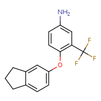 4-(2,3-dihydro-1H-inden-5-yloxy)-3-(trifluoromethyl)aniline