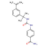 4-[({2-[3-(prop-1-en-2-yl)phenyl]propan-2-yl}carbamoyl)amino]benzamide