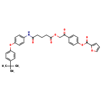 4-{2-[(4-{[4-(4-tert-butylphenoxy)phenyl]carbamoyl}butanoyl)oxy]acetyl}phenyl furan-2-carboxylate
