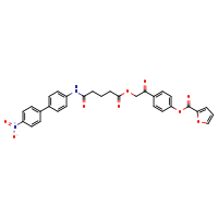 4-(2-{[4-({4'-nitro-[1,1'-biphenyl]-4-yl}carbamoyl)butanoyl]oxy}acetyl)phenyl furan-2-carboxylate