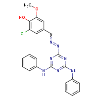 4-({2-[4,6-bis(phenylamino)-1,3,5-triazin-2-yl]diazen-1-yl}methyl)-2-chloro-6-methoxyphenol