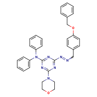 4-(2-{[4-(benzyloxy)phenyl]methyl}diazen-1-yl)-6-(morpholin-4-yl)-N,N-diphenyl-1,3,5-triazin-2-amine