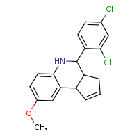 4-(2,4-dichlorophenyl)-8-methoxy-3H,3aH,4H,5H,9bH-cyclopenta[c]quinoline