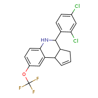 4-(2,4-dichlorophenyl)-8-(trifluoromethoxy)-3H,3aH,4H,5H,9bH-cyclopenta[c]quinoline