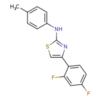 4-(2,4-difluorophenyl)-N-(4-methylphenyl)-1,3-thiazol-2-amine
