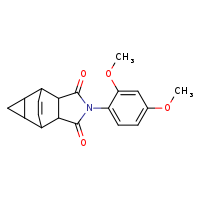 4-(2,4-dimethoxyphenyl)-4-azatetracyclo[5.3.2.0²,?.0?,¹?]dodec-11-ene-3,5-dione
