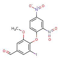 4-(2,4-dinitrophenoxy)-3-iodo-5-methoxybenzaldehyde