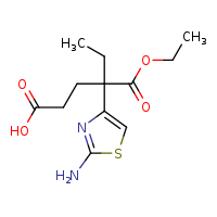 4-(2-amino-1,3-thiazol-4-yl)-4-(ethoxycarbonyl)hexanoic acid