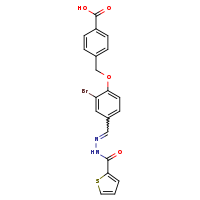 4-{2-bromo-4-[(E)-[(thiophen-2-ylformamido)imino]methyl]phenoxymethyl}benzoic acid