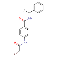 4-(2-bromoacetamido)-N-(1-phenylethyl)benzamide