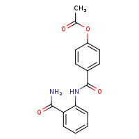 4-[(2-carbamoylphenyl)carbamoyl]phenyl acetate