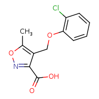 4-(2-chlorophenoxymethyl)-5-methyl-1,2-oxazole-3-carboxylic acid
