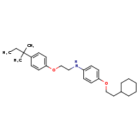 4-(2-cyclohexylethoxy)-N-{2-[4-(2-methylbutan-2-yl)phenoxy]ethyl}aniline
