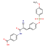 4-[(2E)-2-cyano-3-{4-[(4-methoxybenzenesulfonyl)oxy]phenyl}prop-2-enamido]benzoic acid