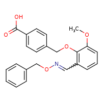 4-{2-[(E)-[(benzyloxy)imino]methyl]-6-methoxyphenoxymethyl}benzoic acid