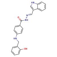 4-{[(2-hydroxyphenyl)methyl]amino}-N'-[(E)-1H-indol-3-ylmethylidene]benzohydrazide
